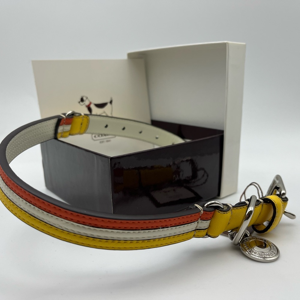 Coach Radiant Yellow and Orange Dog Harness